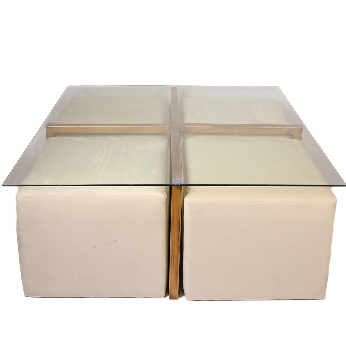 Center Table With Ottomans