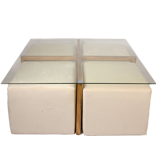 Center Table With Ottomans