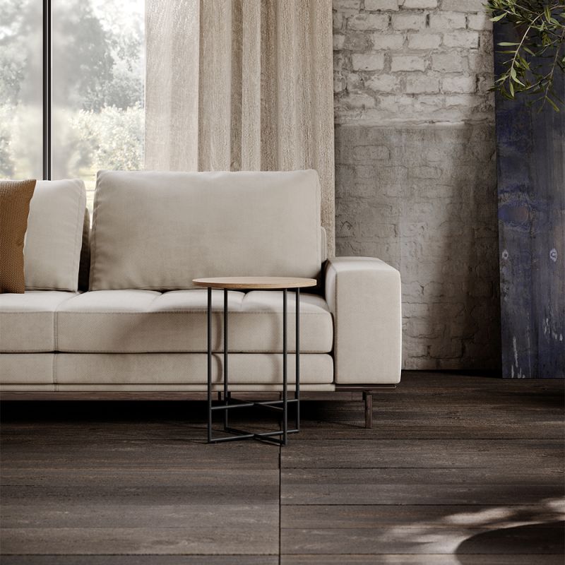 Sofa With Square Track Arms