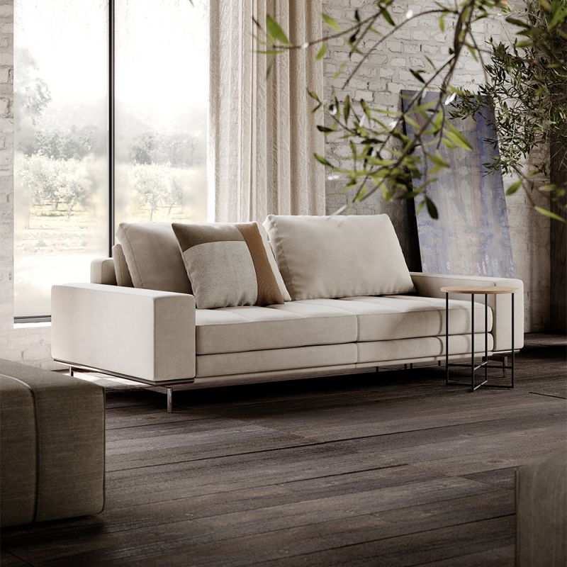 Sofa With Square Track Arms