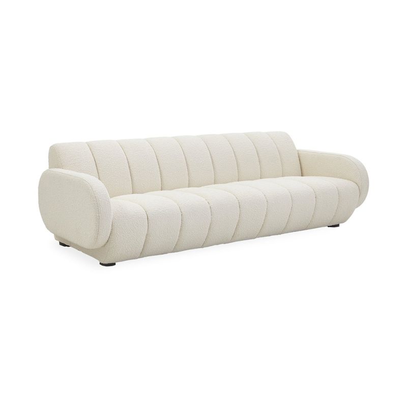 Upholstered Sofa With Channel Tufting