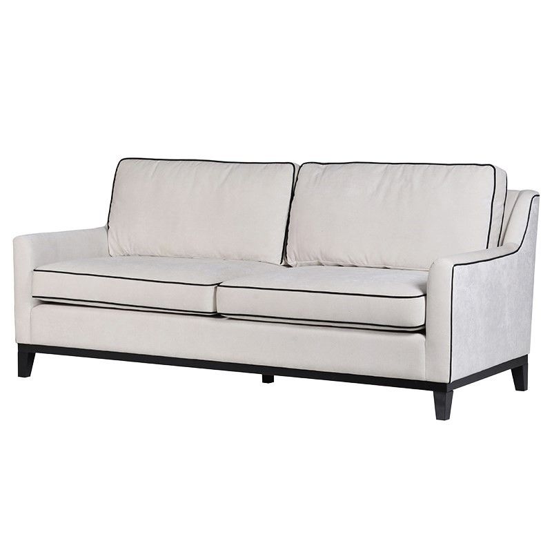 Dual Seat Sofa With Piping Details
