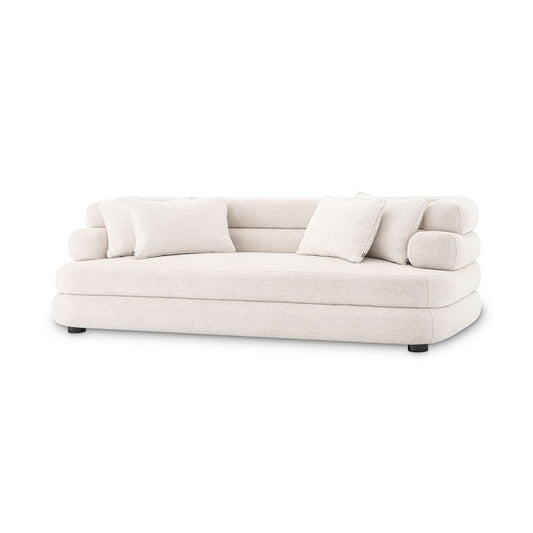 Curved Panel Tufted Sofa