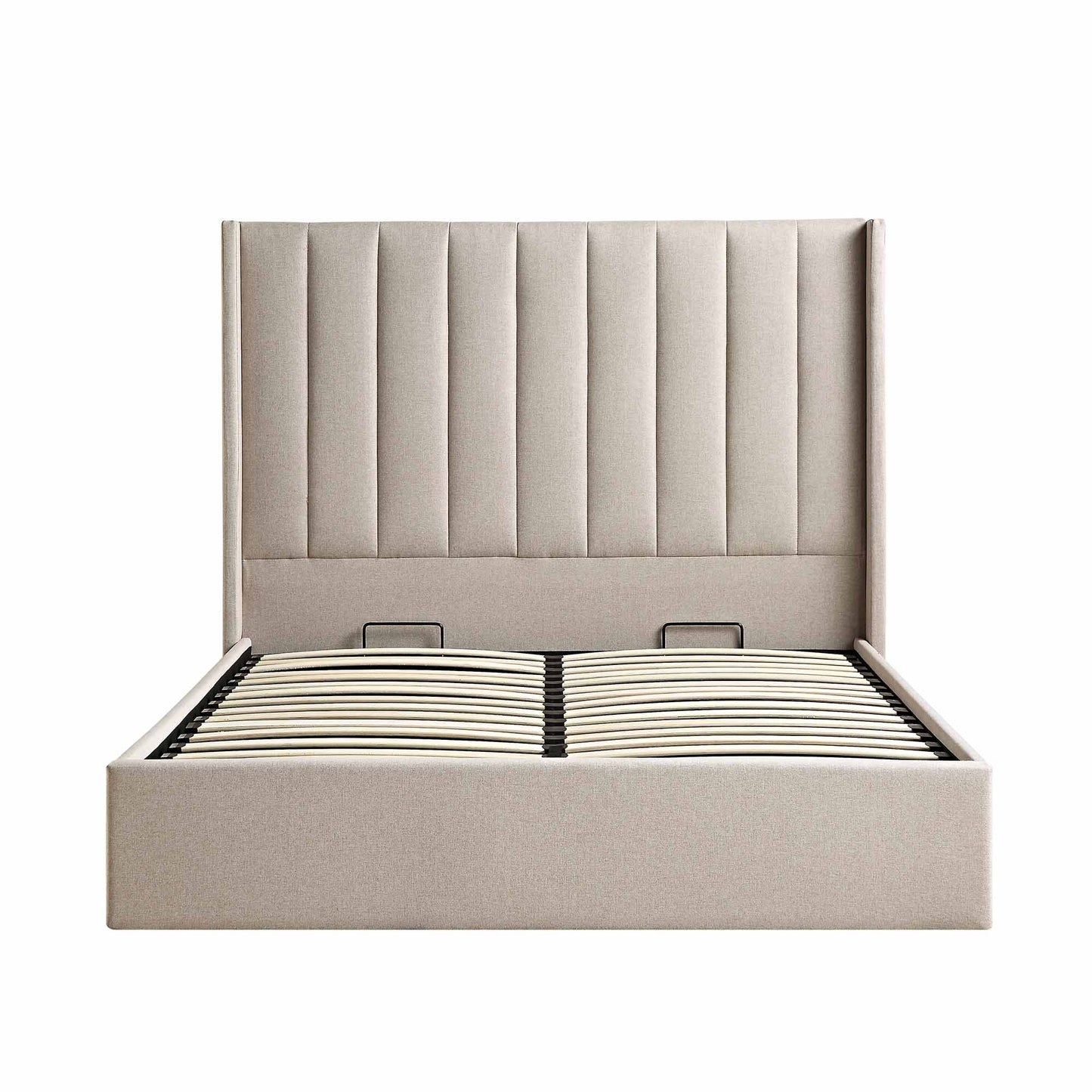 Wingback Silhouette Upholstered Bed