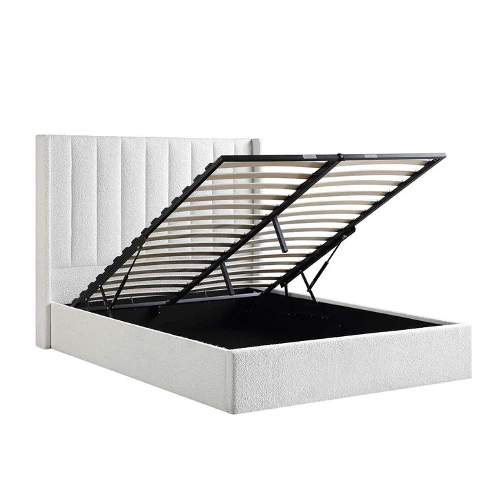 Wingback Silhouette Upholstered Bed