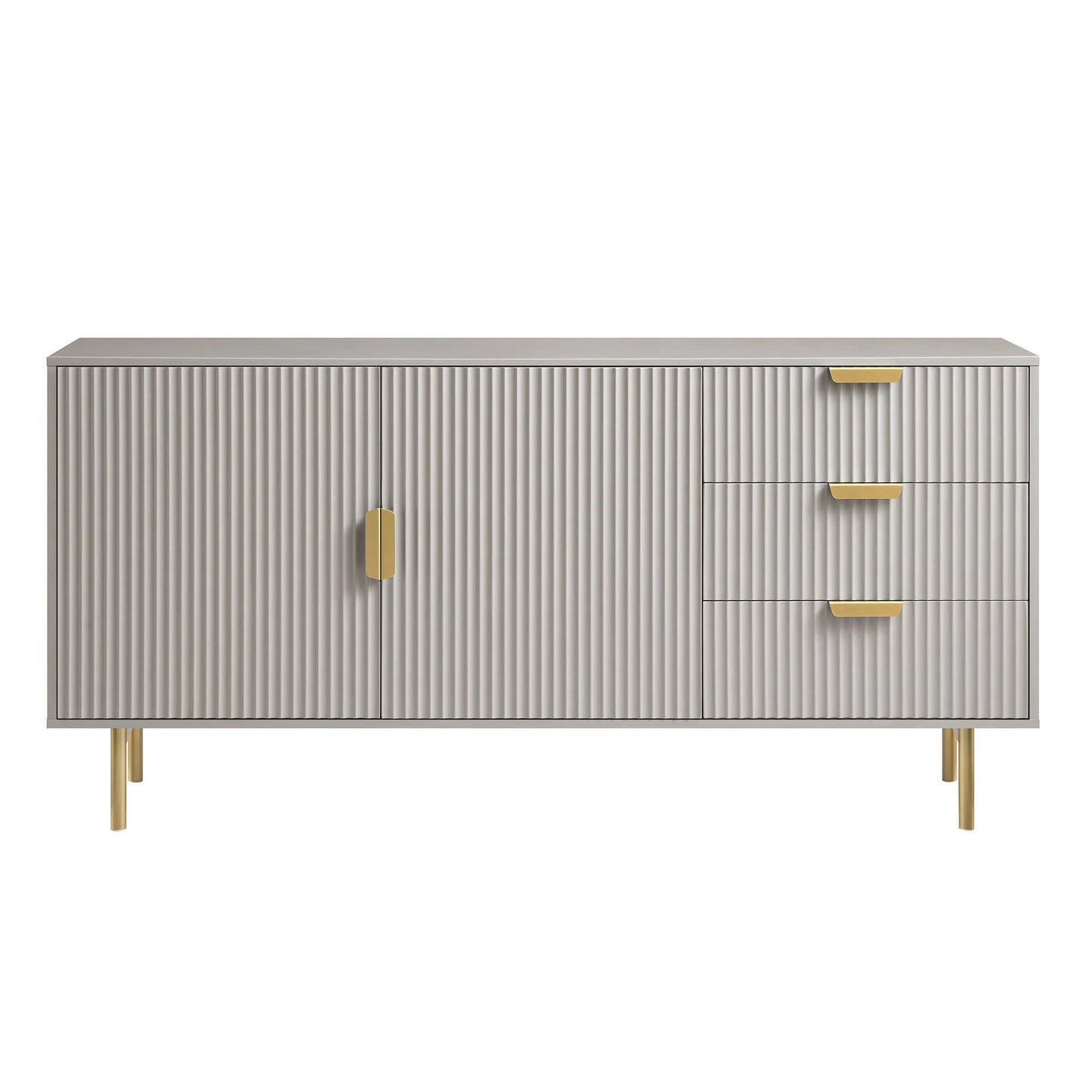 Sideboard With Gold Handles & Legs