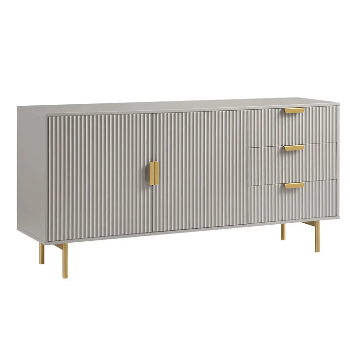 Sideboard With Gold Handles & Legs