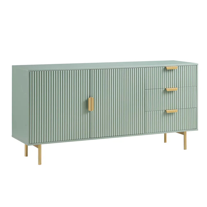 Sideboard With Gold Handles & Legs