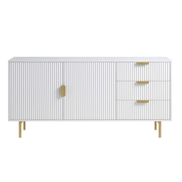 Sideboard With Gold Handles & Legs