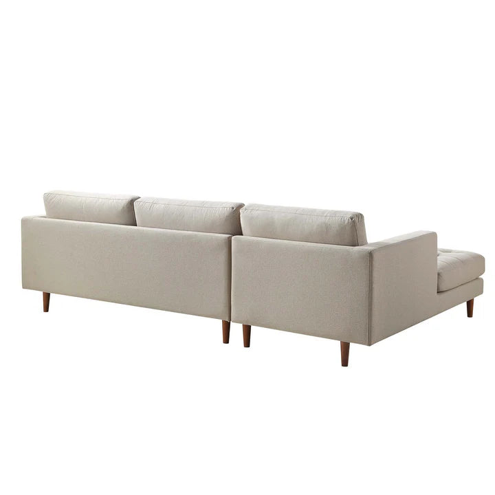 Leather Sectional With Chaise & Ottoman