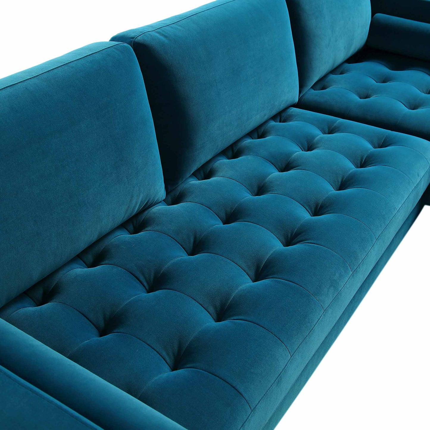 Leather Sectional With Chaise & Ottoman