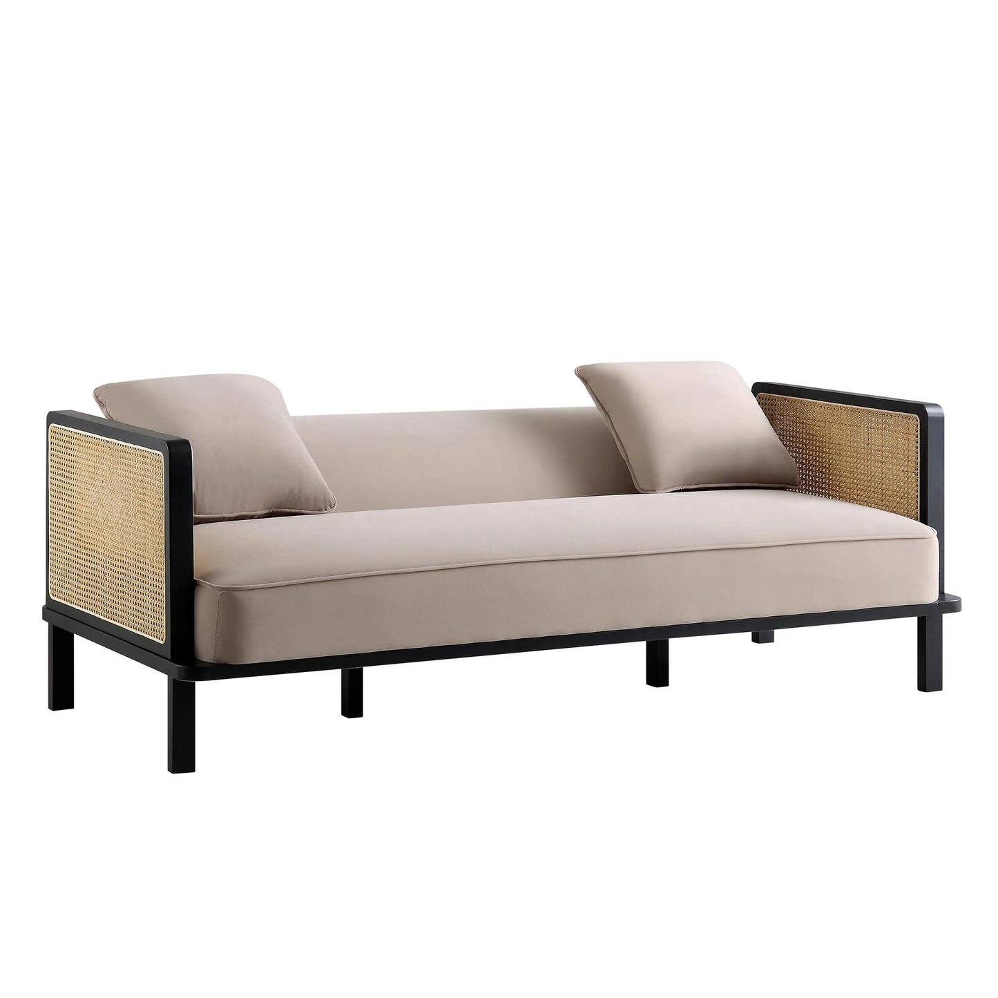 Sofa Bed With Cane Frame