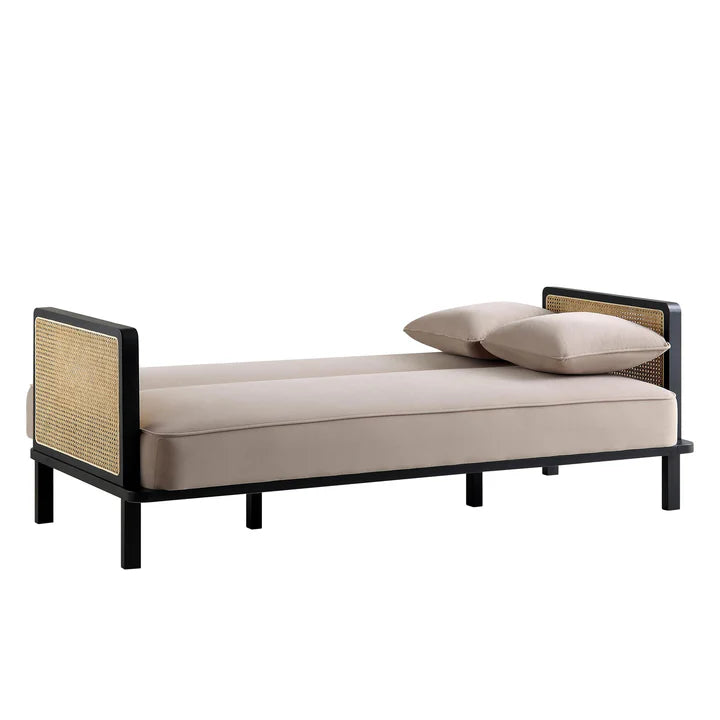 Sofa Bed With Cane Frame