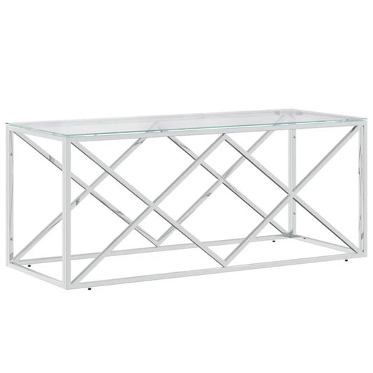 Rectangular Stainless Steel Coffee Table