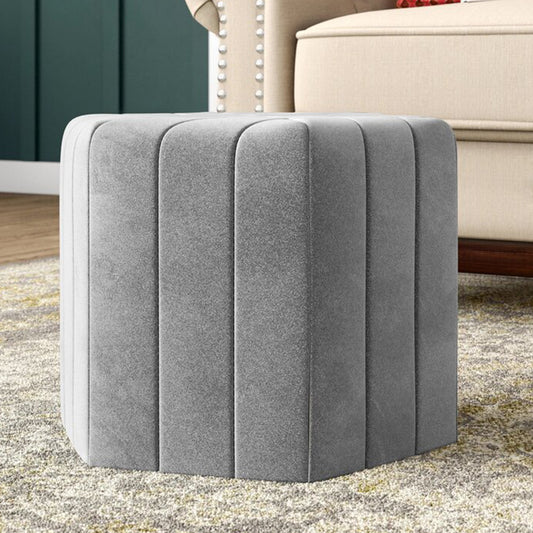 Sarina Wide Velvet Novelty Footstool