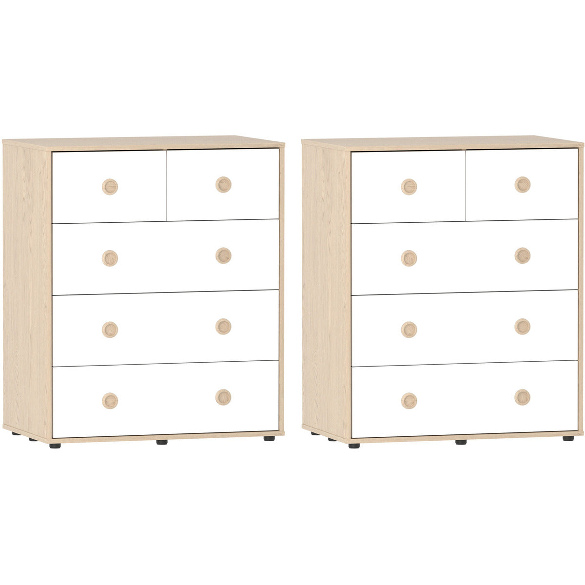 5 Drawers Wooden Chest
