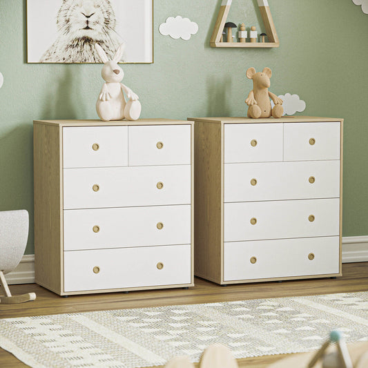 5 Drawers Wooden Chest
