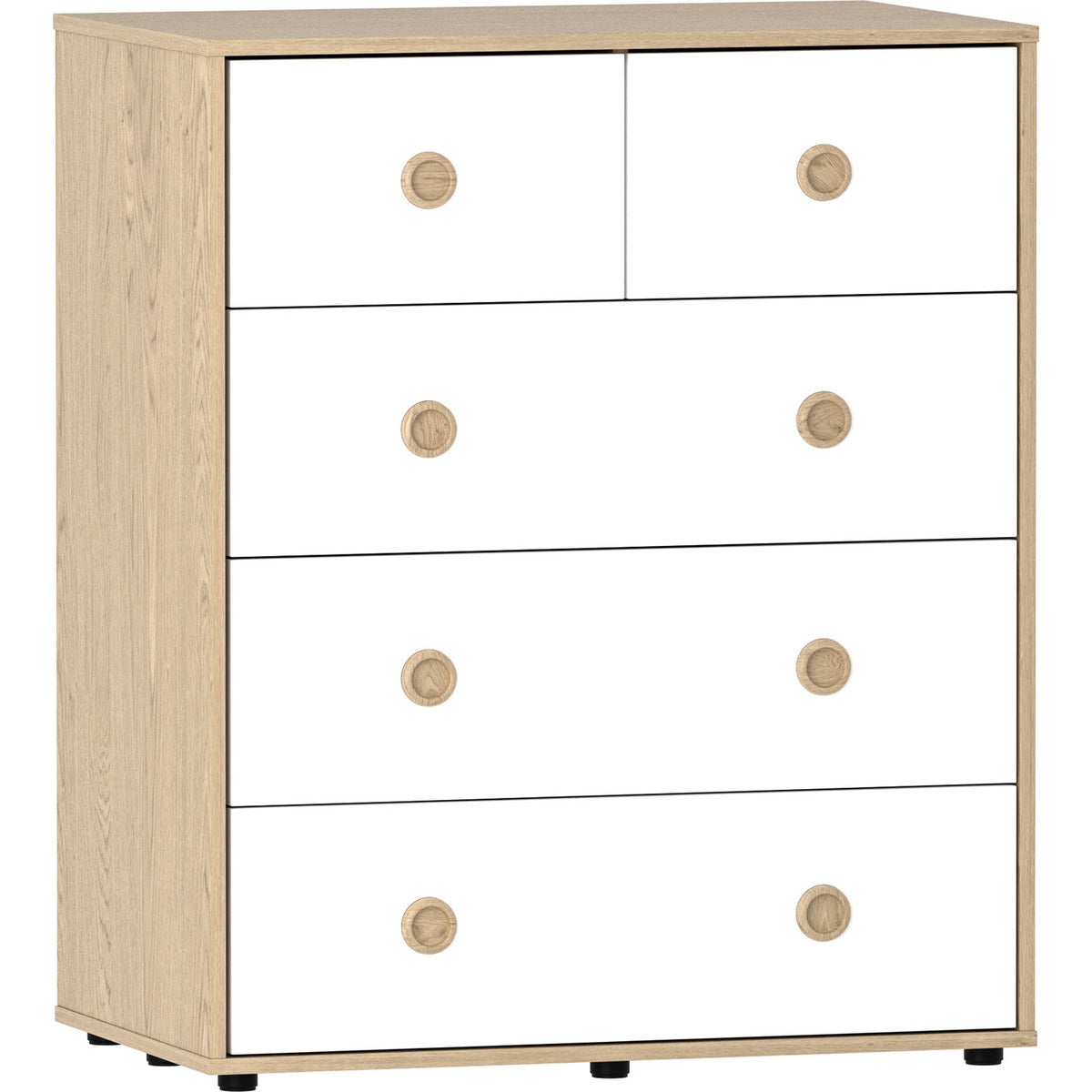 5 Drawers Wooden Chest