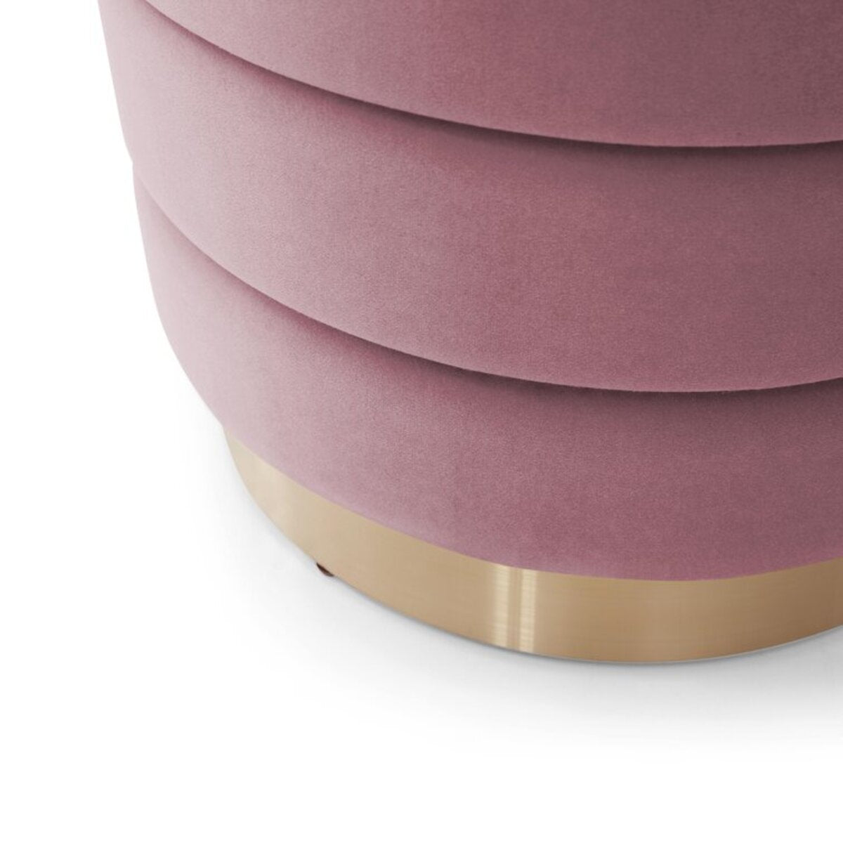 Set Of 2 Stools With Soft Fabric