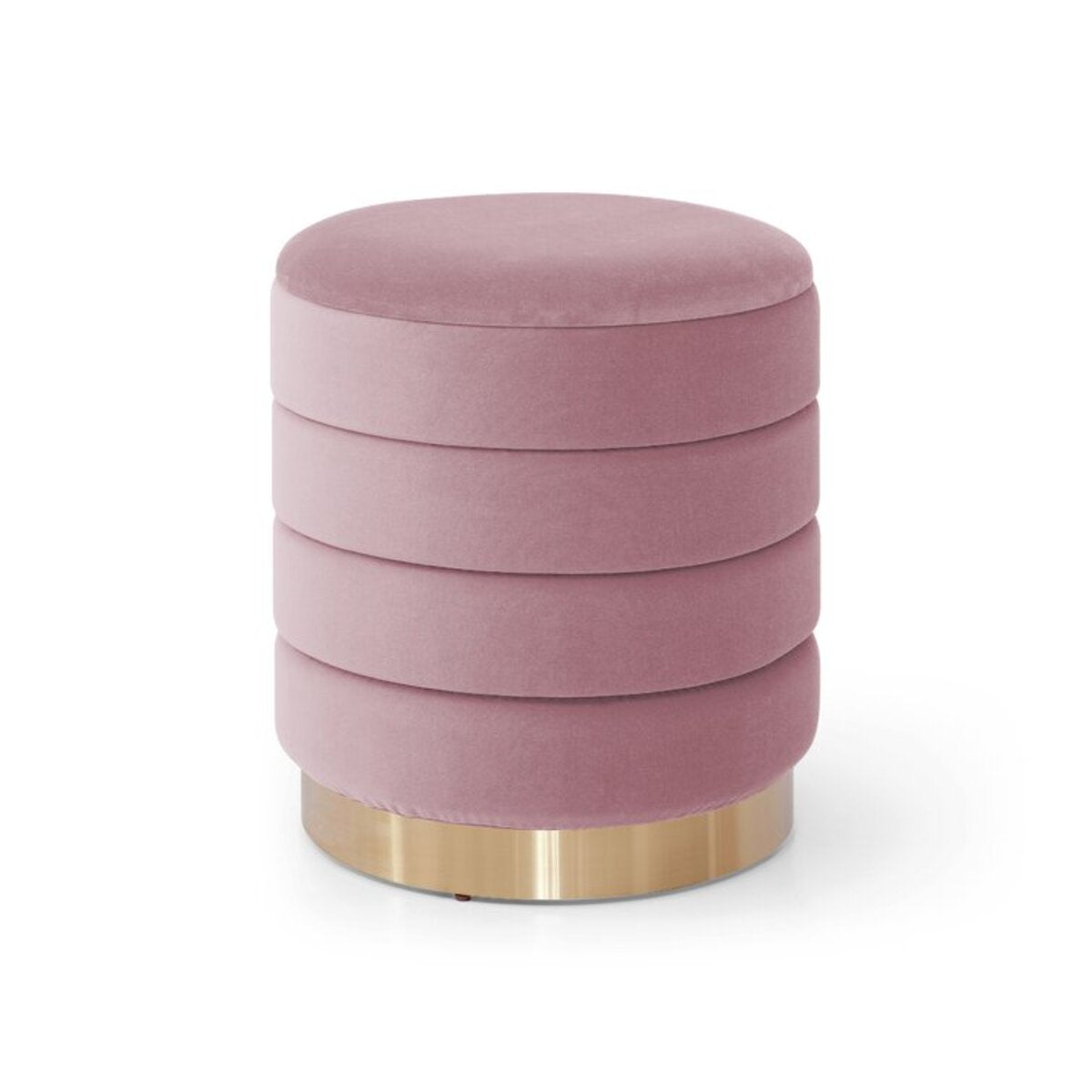 Set Of 2 Stools With Soft Fabric