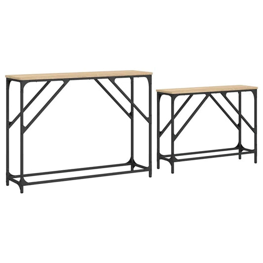 Set of Two Nesting Console Tables