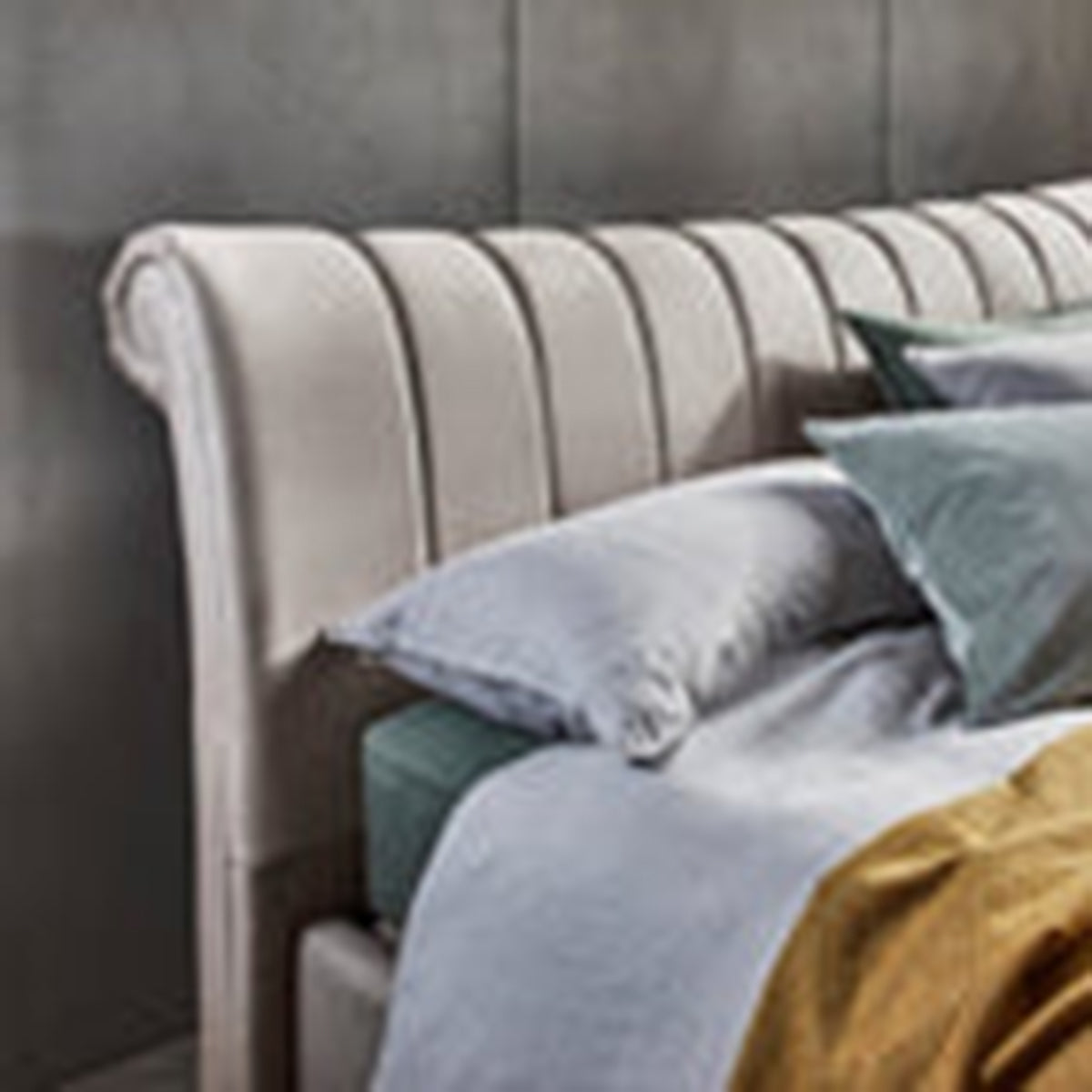 Sleigh Style Bed Frame With Storage