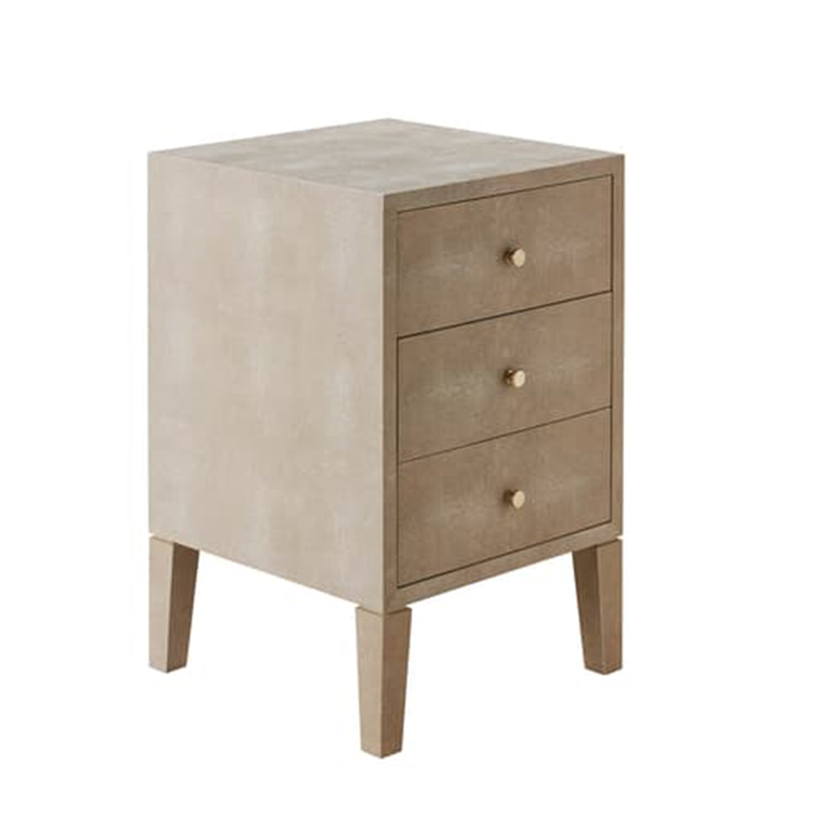 Slim Georgia Bedside Table In Cream