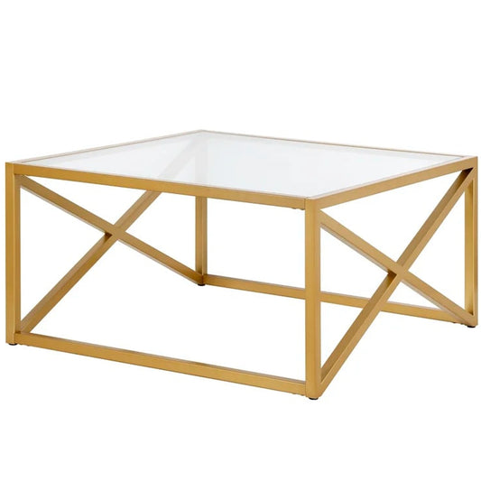 Square Cross Leg Coffee Table