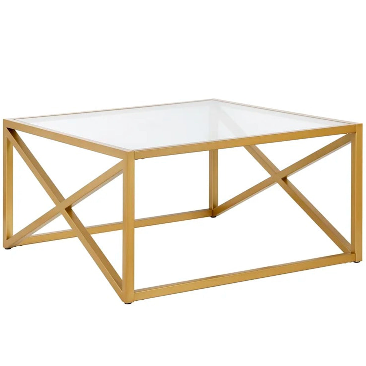 Square Cross Leg Coffee Table