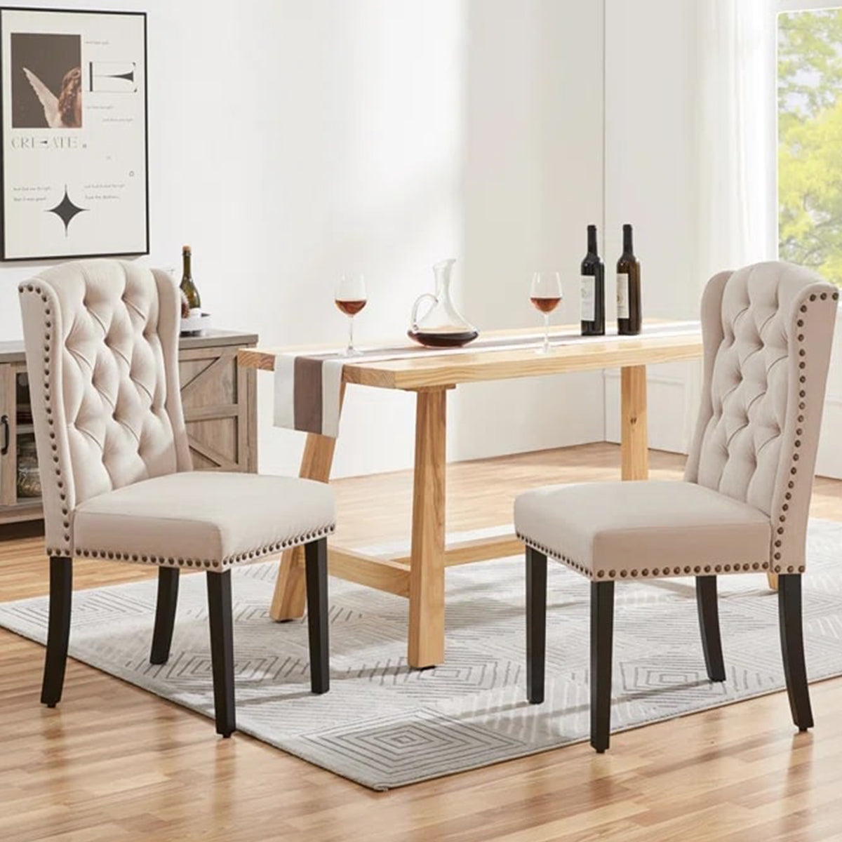 Tufted Polyester Blend Side Chair