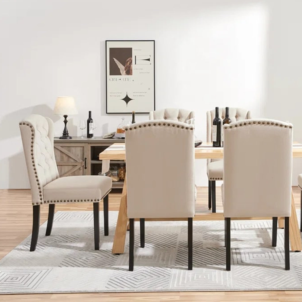 Tufted Polyester Blend Side Chair