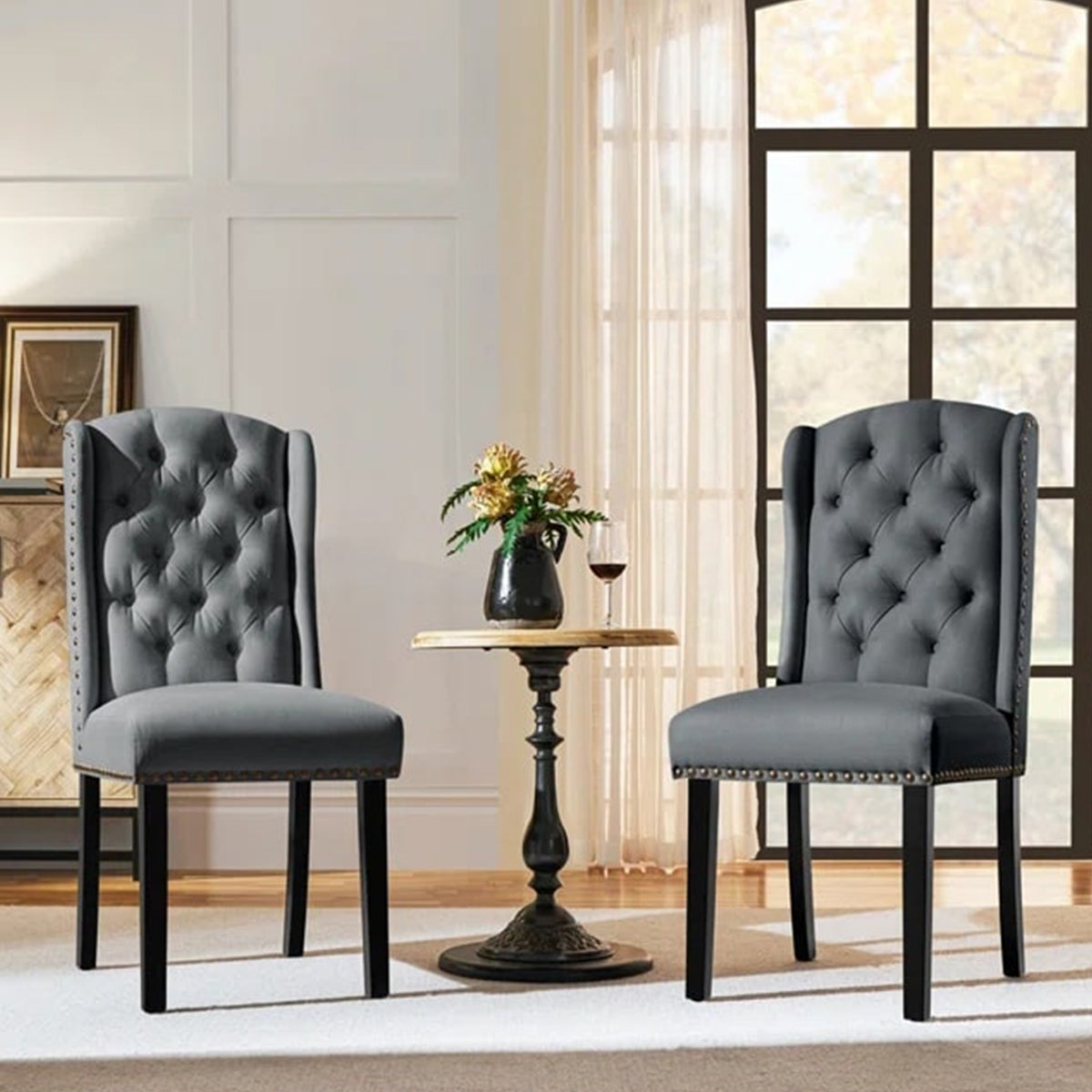 Tufted Polyester Blend Side Chair