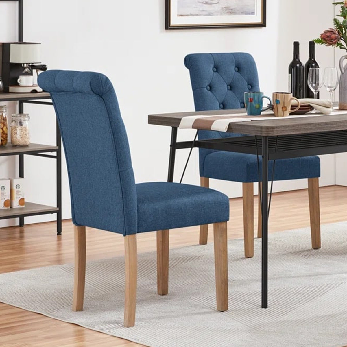 Tufted Upholstered Parsons Chair