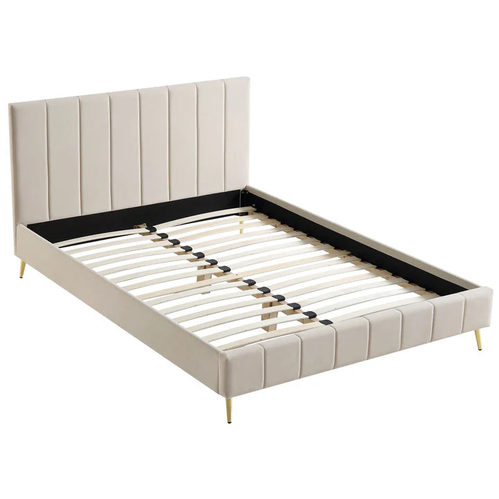 Vertical Tufting Upholstered Bed