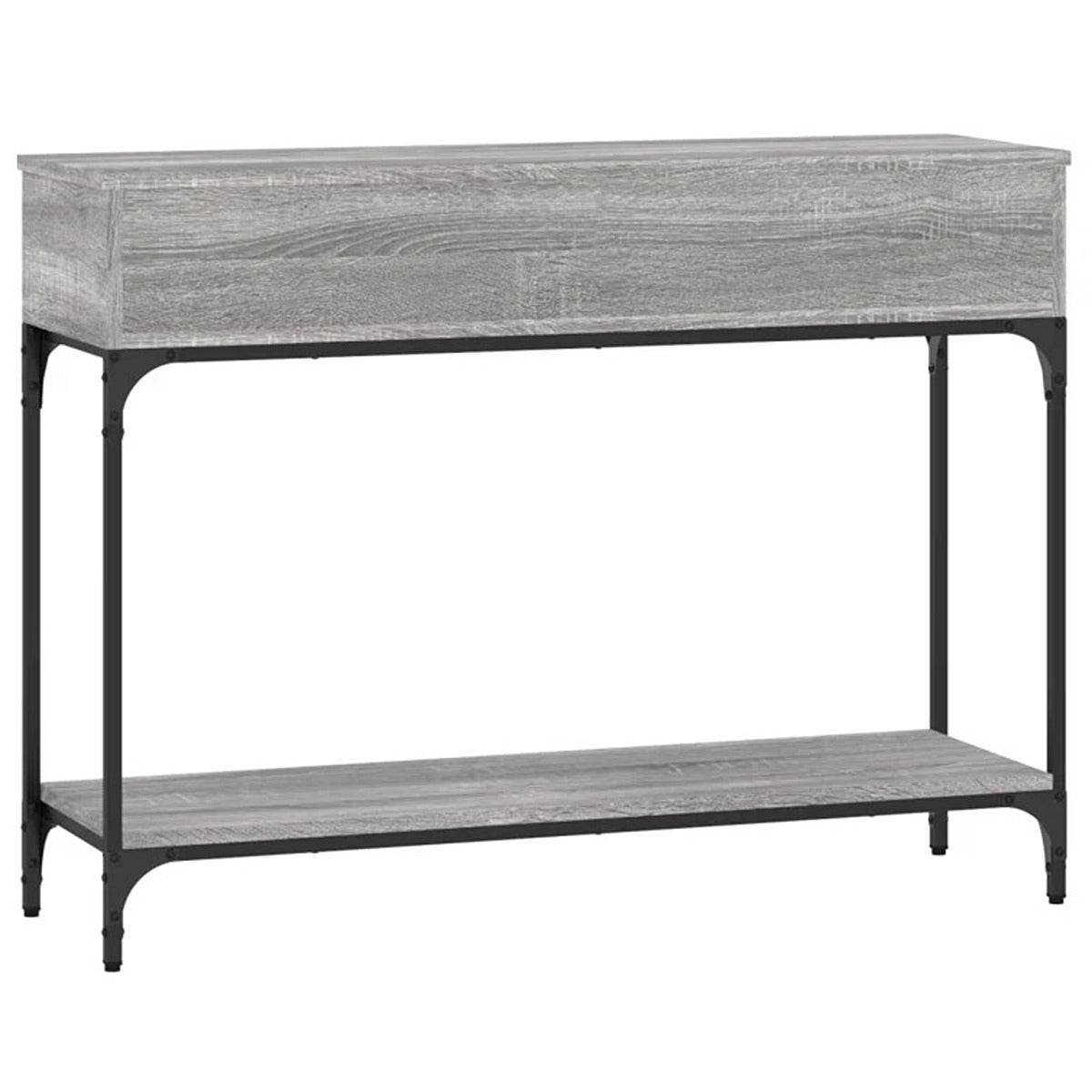 Wood and Metal Console Table