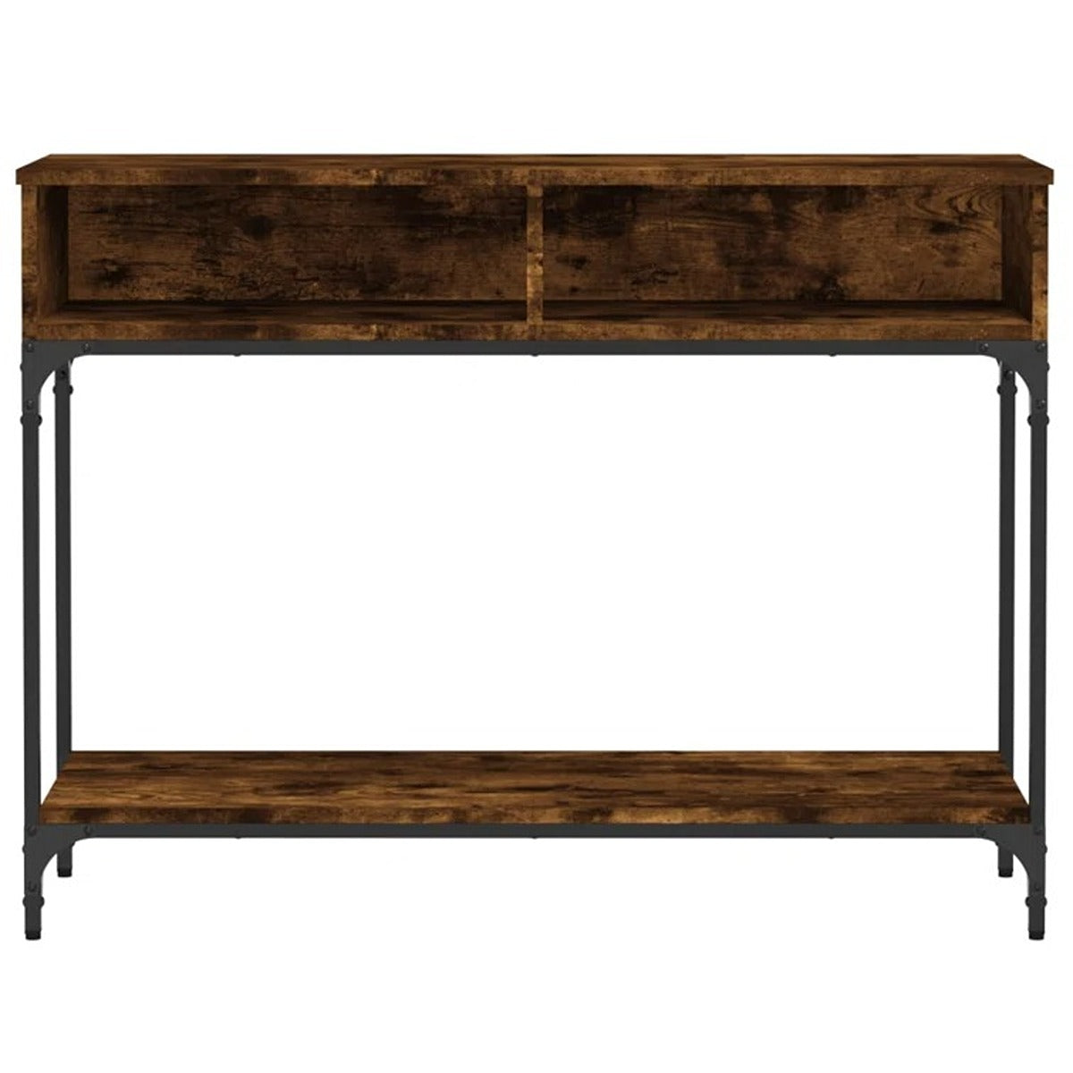 Wood and Metal Console Table