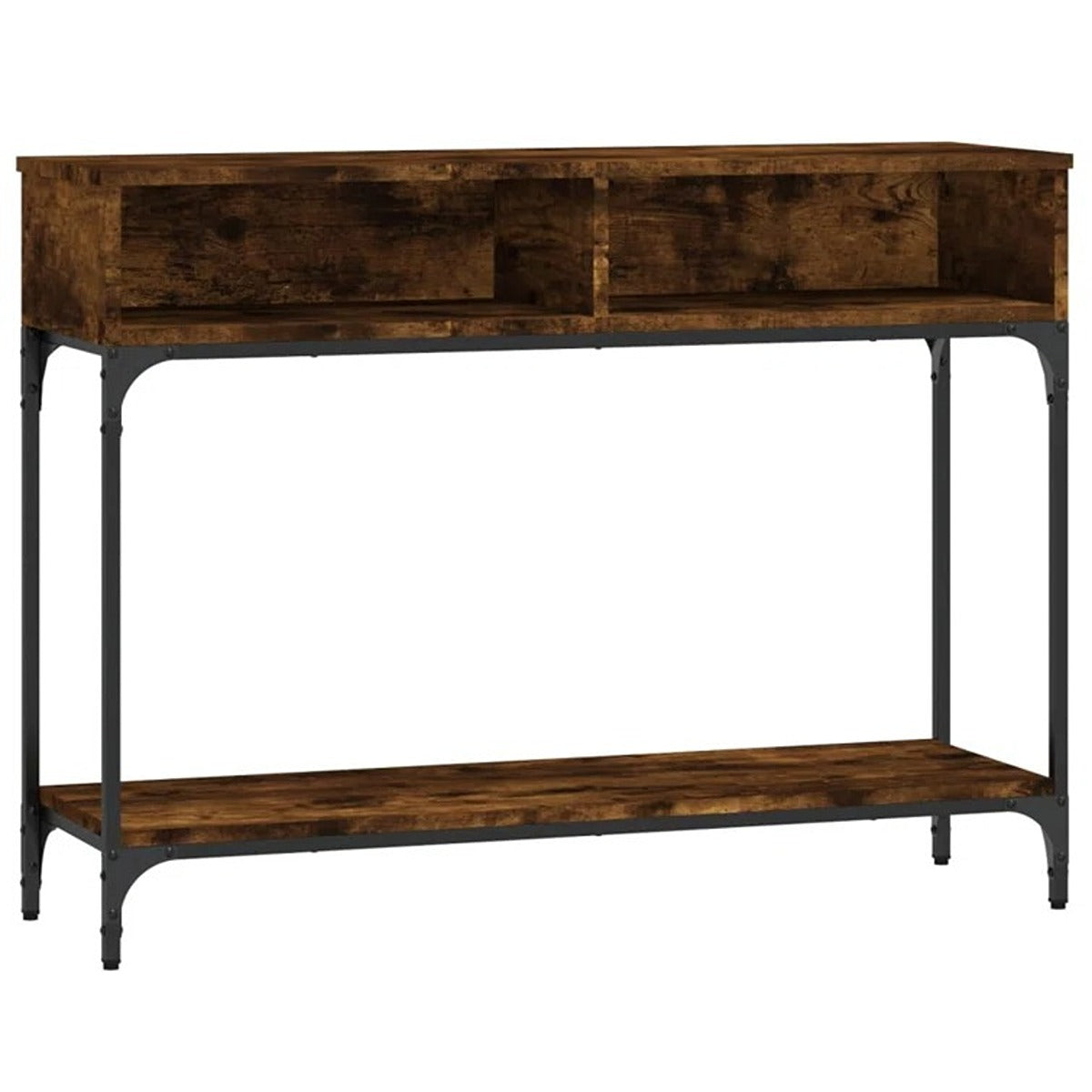 Wood and Metal Console Table