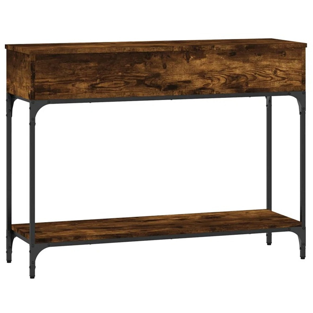 Wood and Metal Console Table
