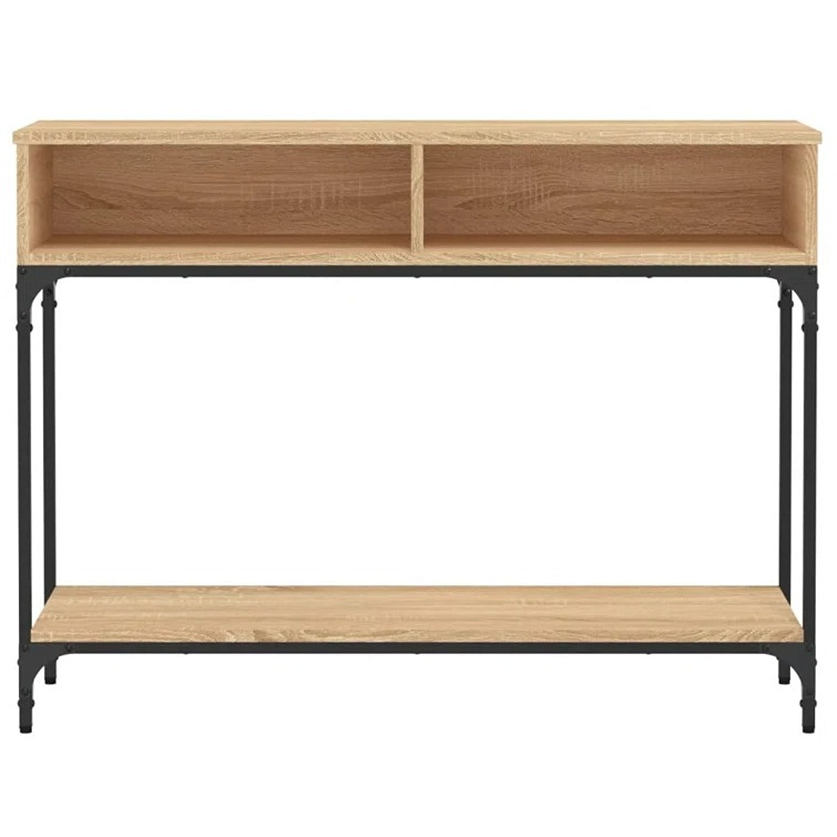 Wood and Metal Console Table