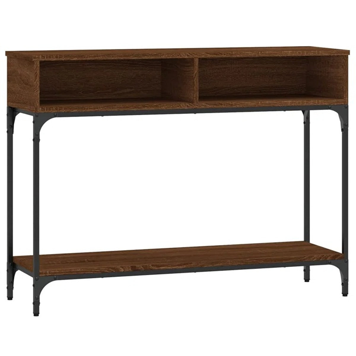Wood and Metal Console Table