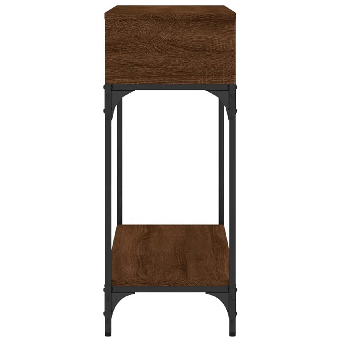 Wood and Metal Console Table