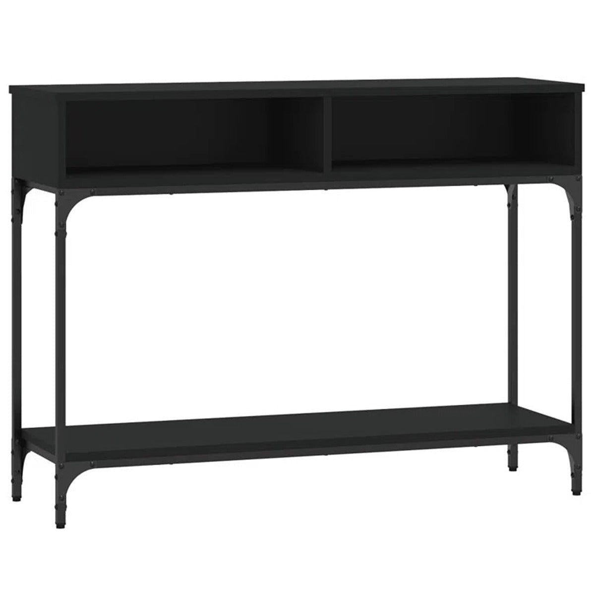 Wood and Metal Console Table