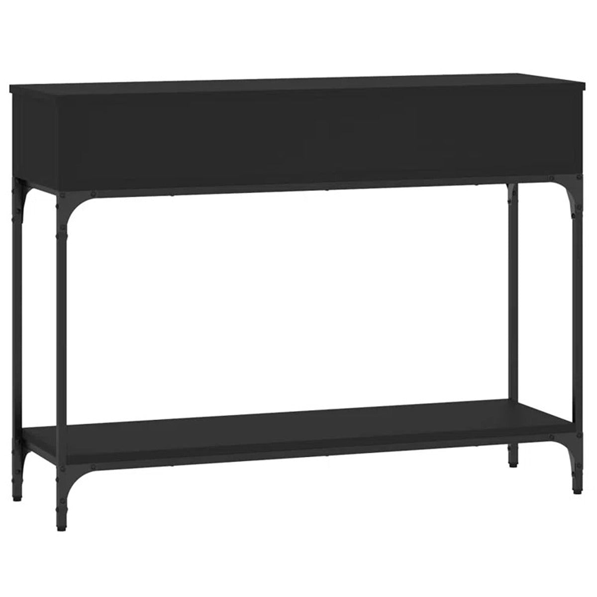 Wood and Metal Console Table