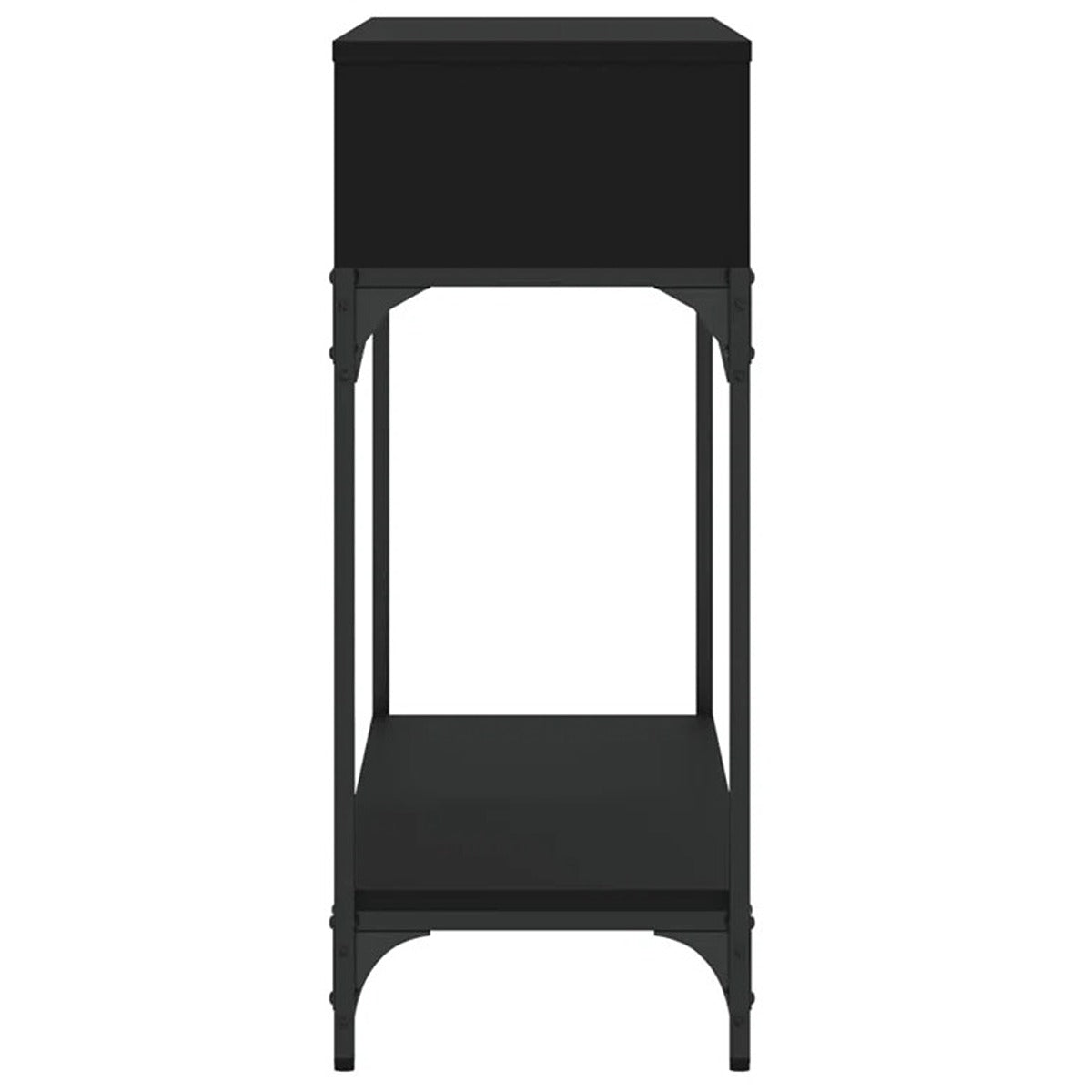 Wood and Metal Console Table