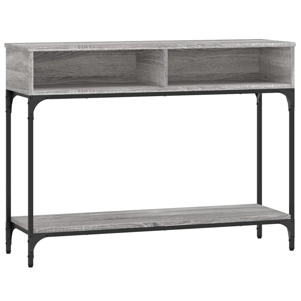 Wood and Metal Console Table
