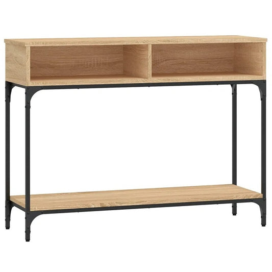 Wood and Metal Console Table