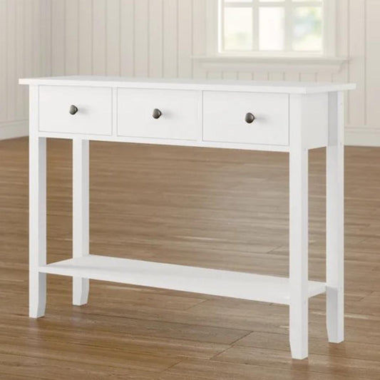 Wooden Console Table with Storage