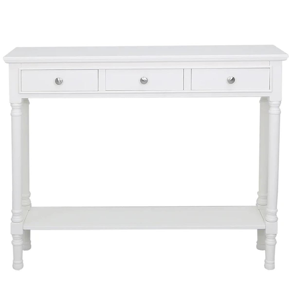 Wooden Console Table with Storage