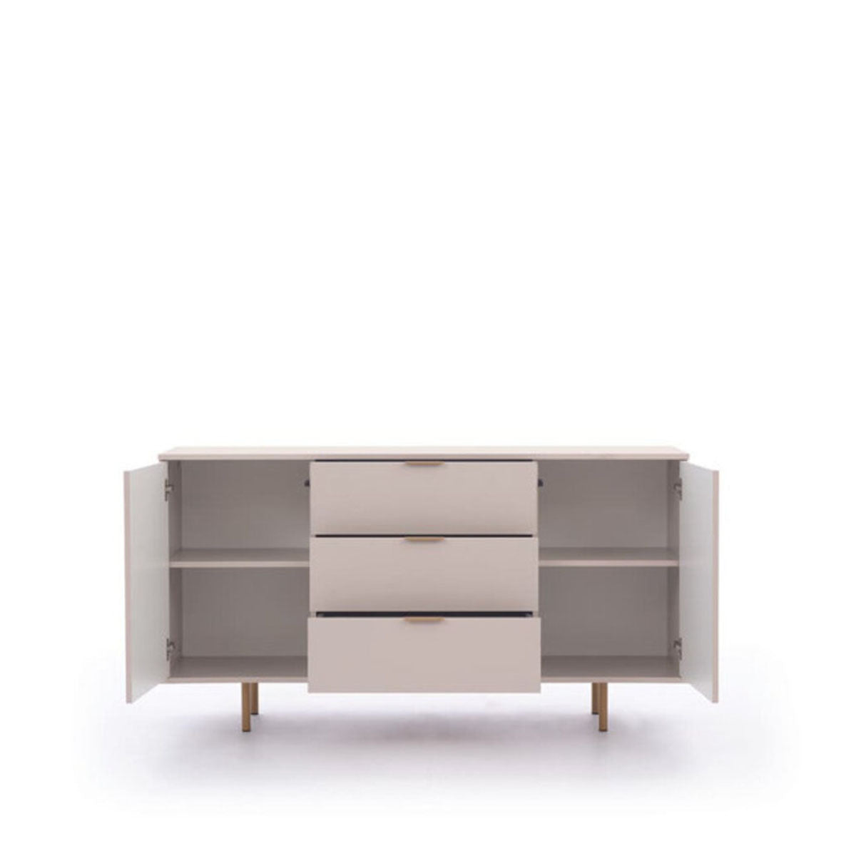 Wooden Sideboard With Cabinets And Drawers