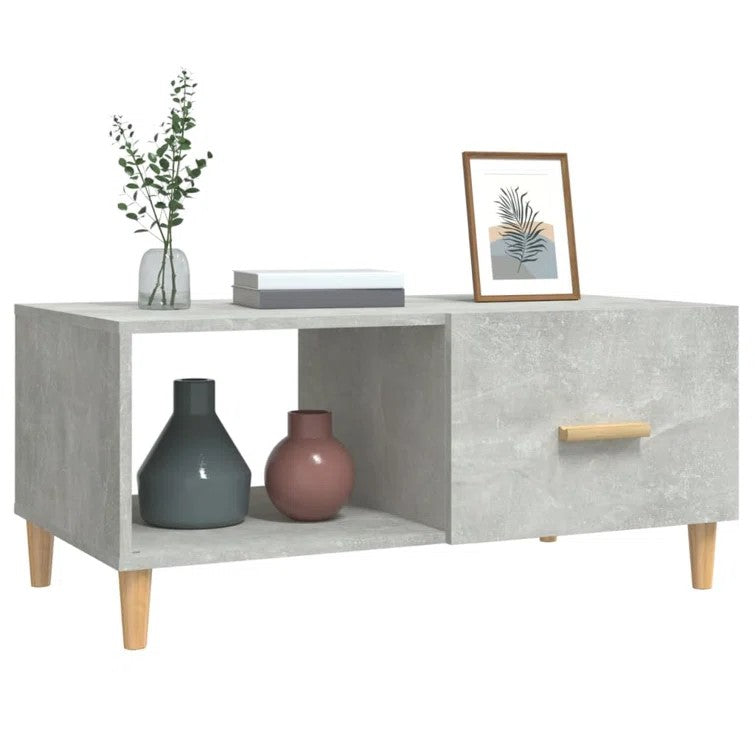 Wooden Coffee Table With Drawer